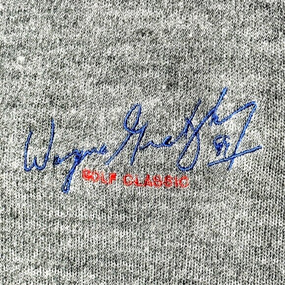 Labatt's Lite Mens Sweater Vest Wool Vintage Wayne Gretzky Golf Classic Gray XL - Picture 4 of 7